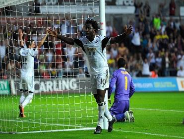 Wilfried Bony will fancy his chances against Arsenal